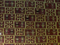 Chimu Textile Fragment with Geometric Designs