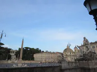 Flaminian Obelisk and Fountain of Goddess Rome