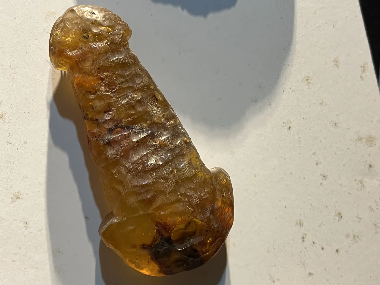 Amber Phallus Amulet