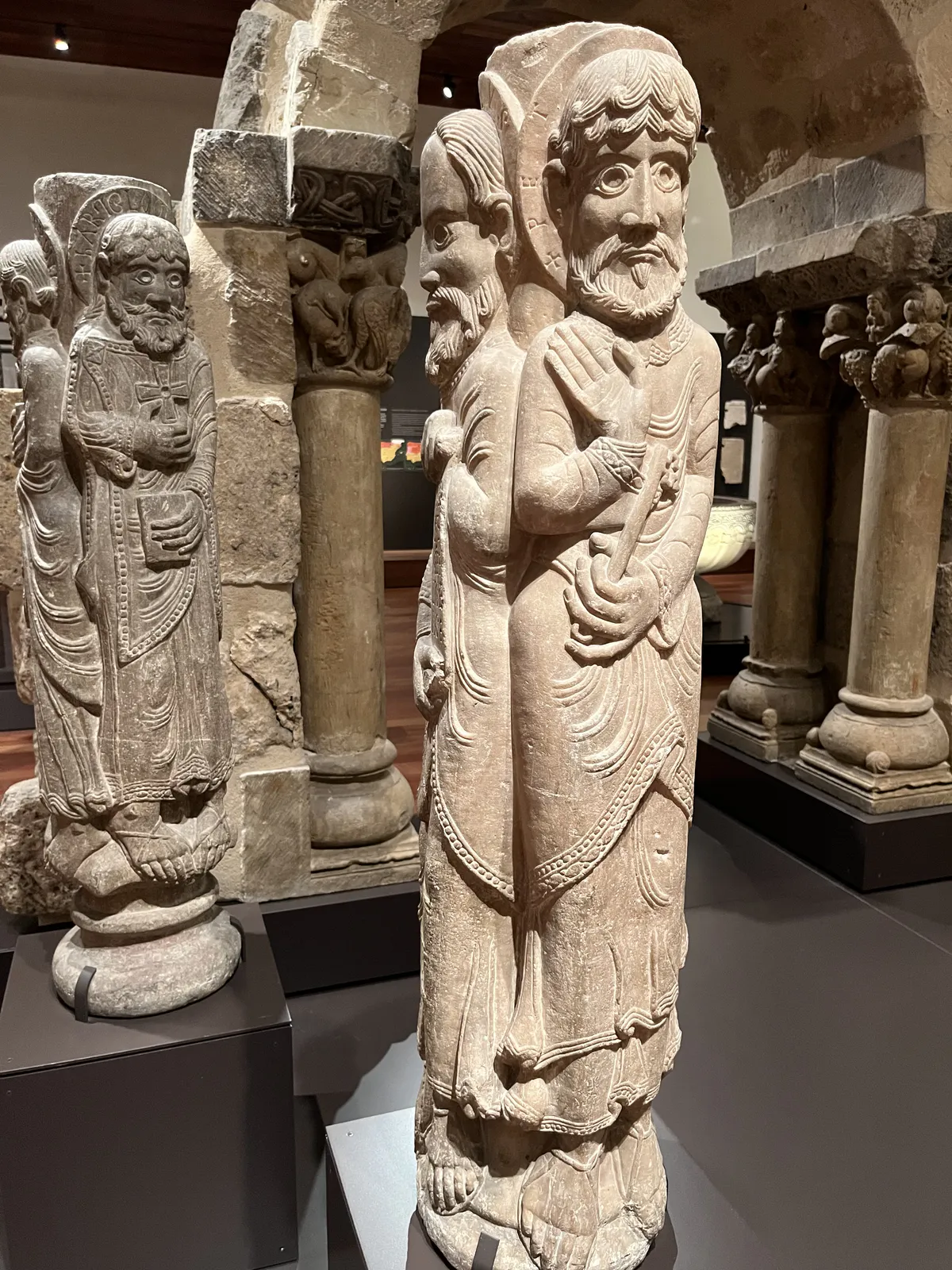 Romanesque Apostle Statue-Columns