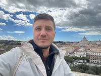 Max at Castel Sant’Angelo Terrace