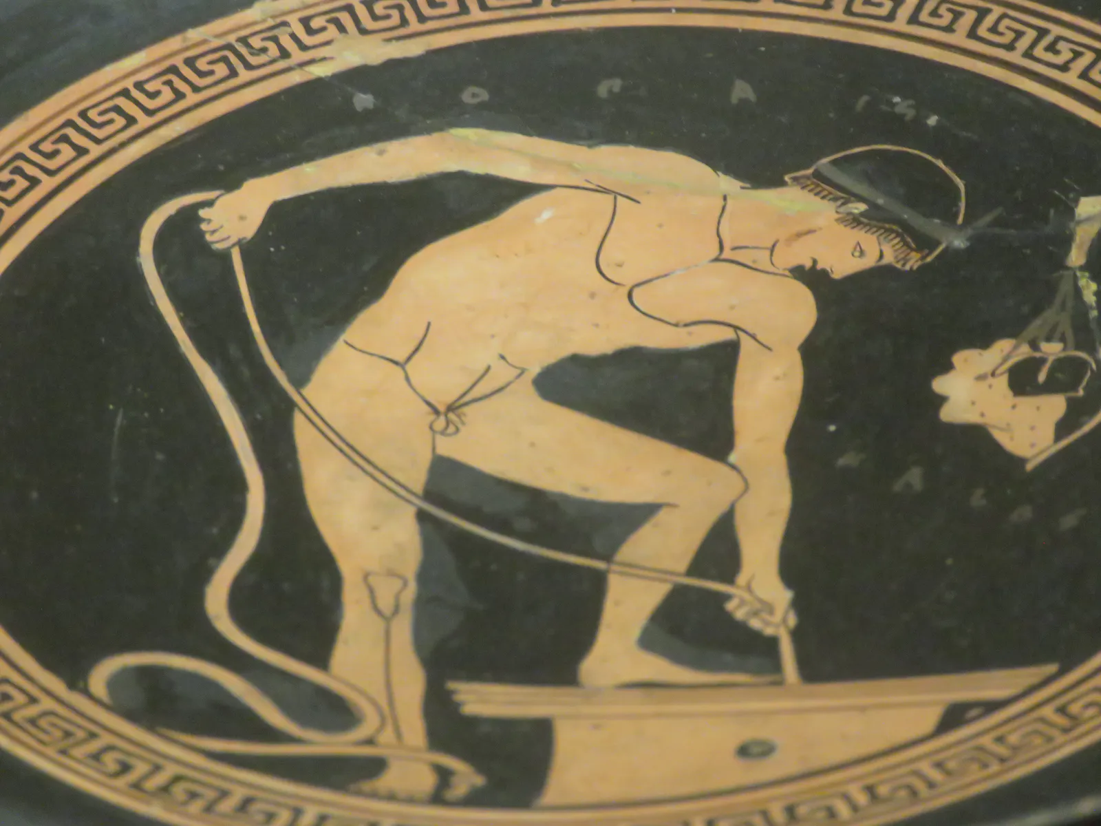 Attic Red-Figure Kylix with Athletes