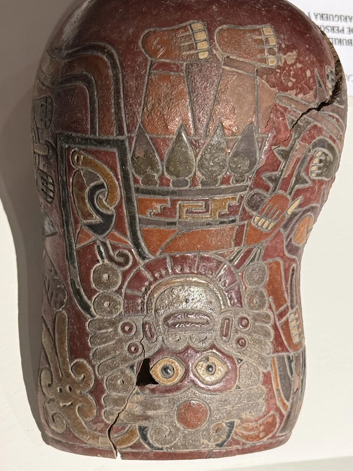 Early Nasca Decorated Mate Vessel