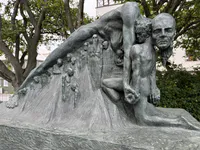 Thor Wrestling with Age Sculpture