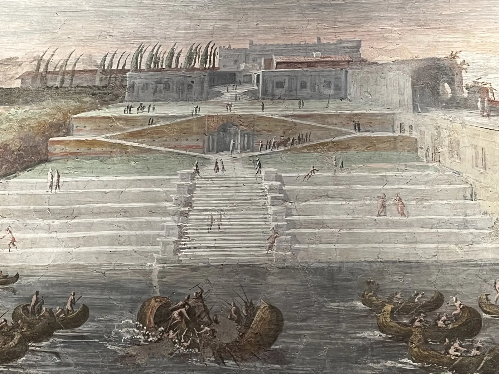 贝尔维德雷庭院中的海战表演