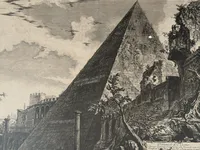 Pyramid of Cestius Etching by Piranesi