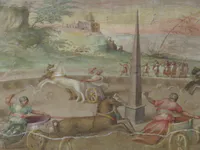Chariot Race Fresco in Capitoline Museums