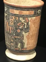 Maya Polychrome Vessel with Warrior