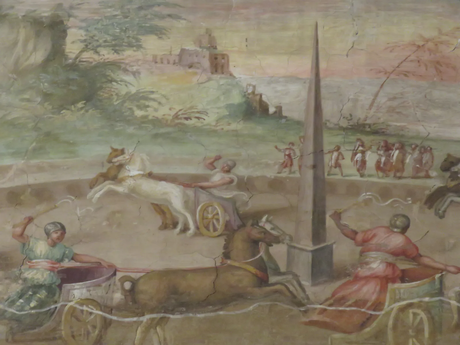 Chariot Race Fresco in Capitoline Museums