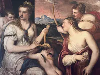Venus Blindfolding Cupid