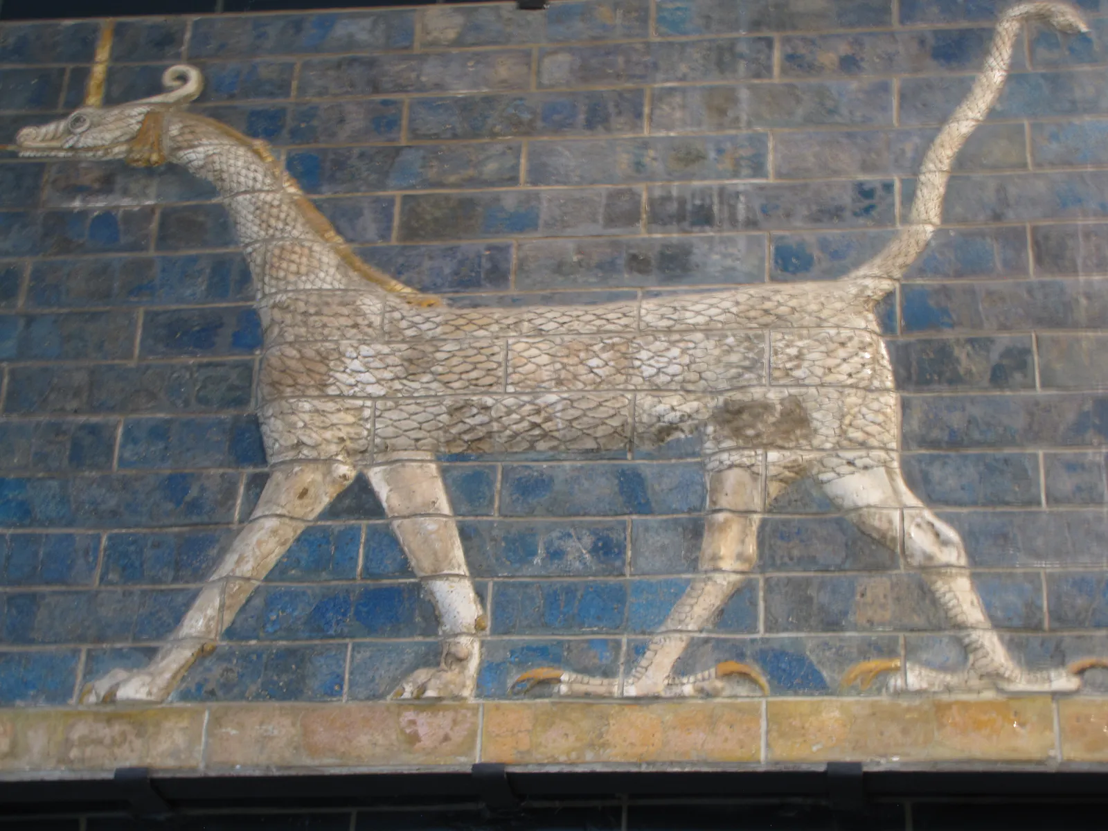 Glazed Brick Dragon Panel from Ishtar Gate