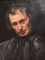 老年男子的头部