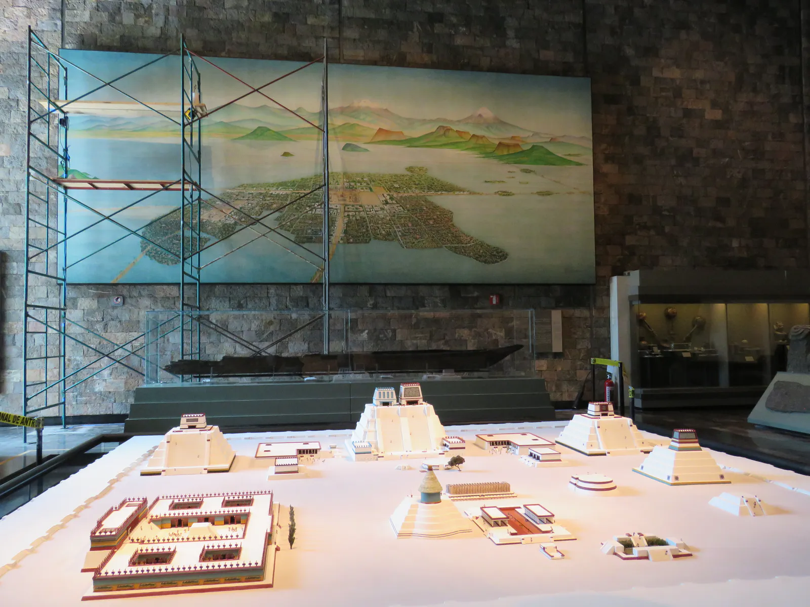 Mural and Model of Tenochtitlan