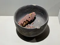 Small Black Cup with Corn