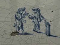 A Toast to Friendship: Delft Tile Detail