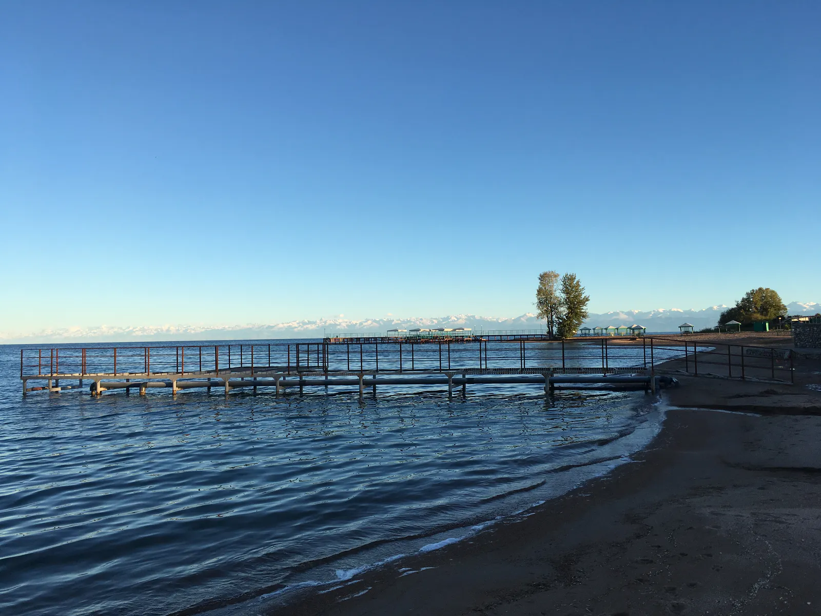 Tranquil Pier on Issyk-Kul Lake