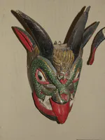 Traditional Mexican Demon Mask