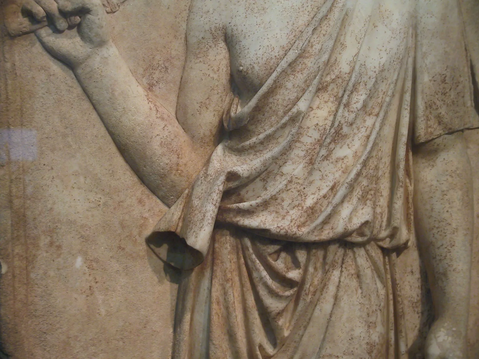 Relieve de mármol de Antínoo como Silvano