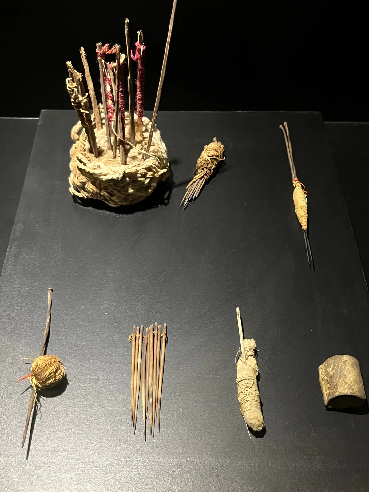 Ancient Peruvian Loom and Tools