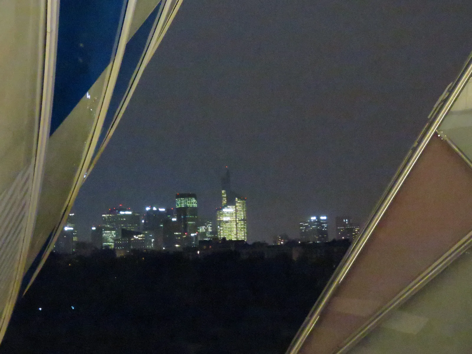 Night View of La Défense from Fondation Louis Vuitton