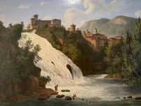 View of Cascata del Valcatoio Waterfall