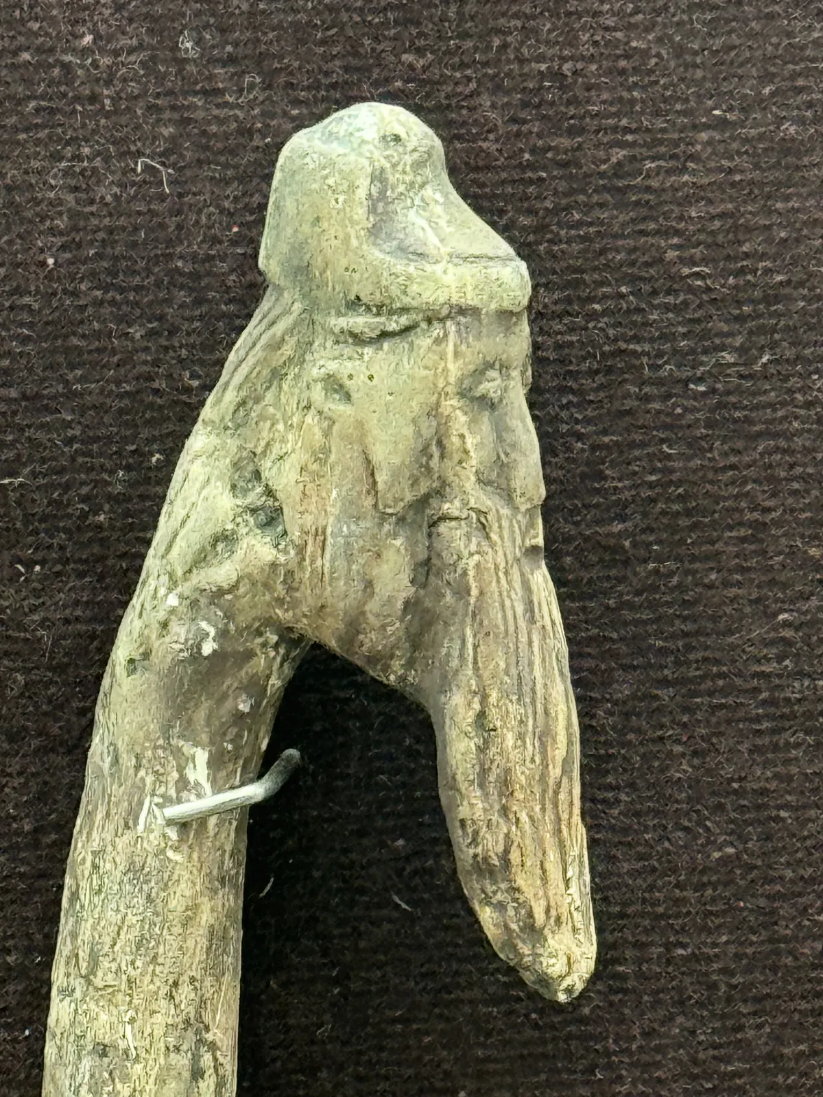 Single-Headed Wooden Idol