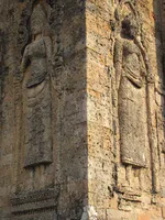 Sandstone Carving of Female Deities