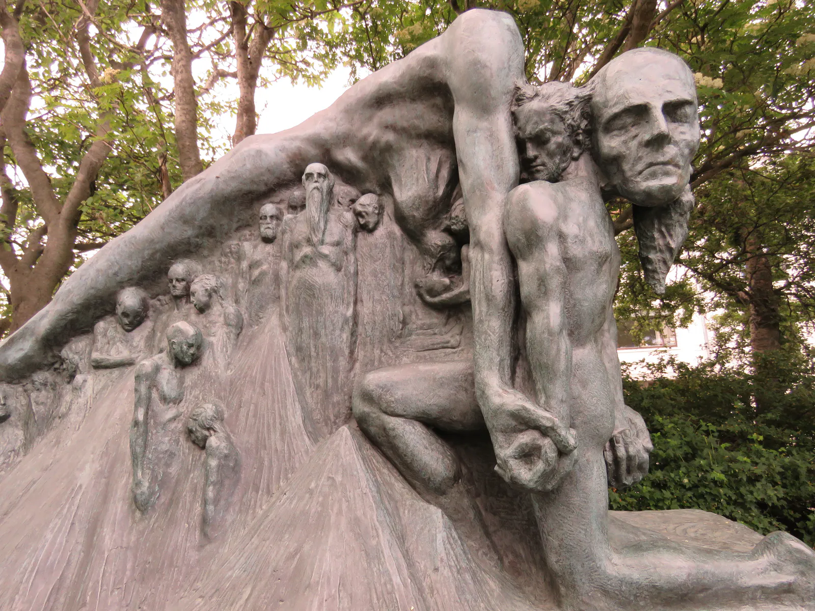 Thor Wrestling with Age Sculpture