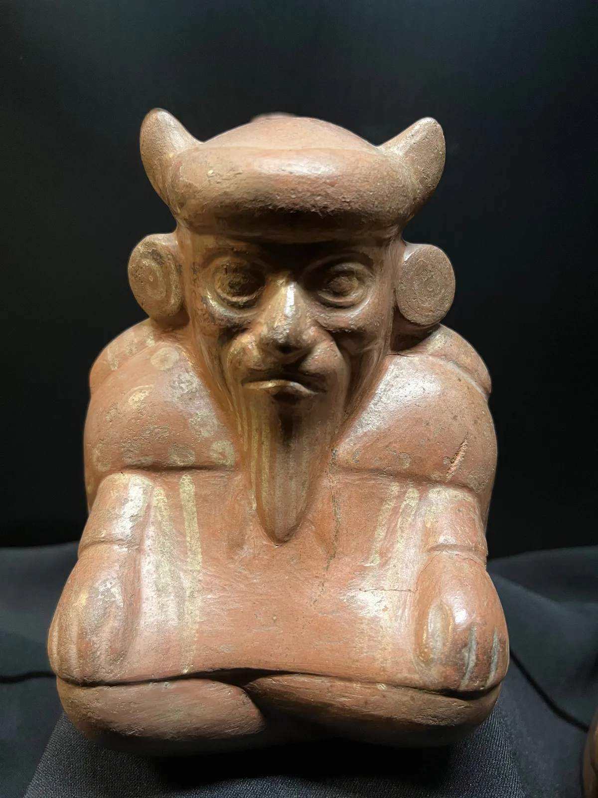 Moche Portrait Vessel Ceramic Art
