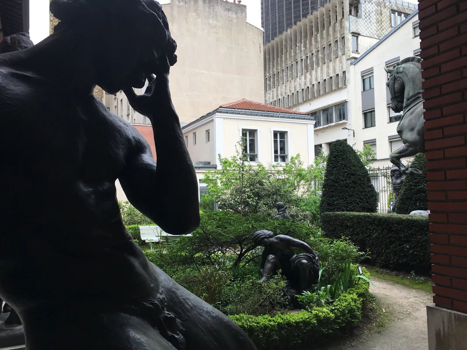 Sculptures in Musée Bourdelle Garden
