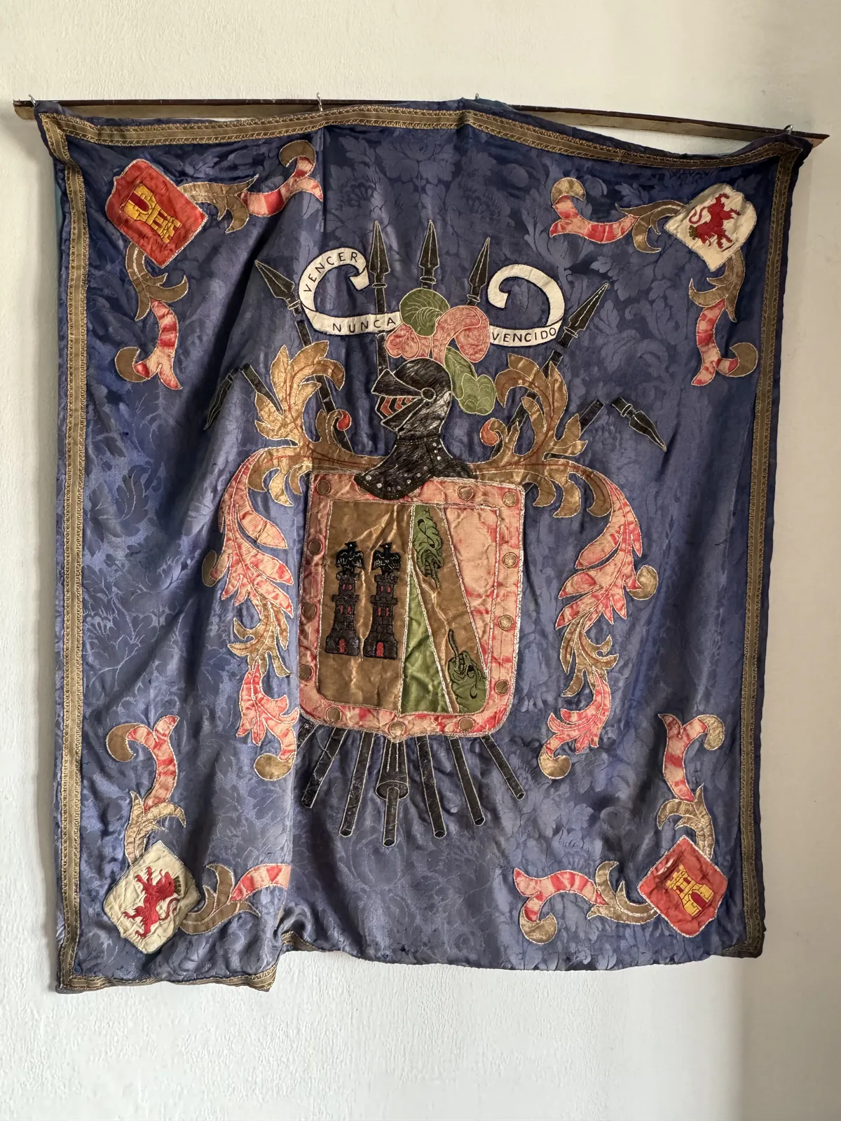 Colonial Banner with Heraldic Emblem