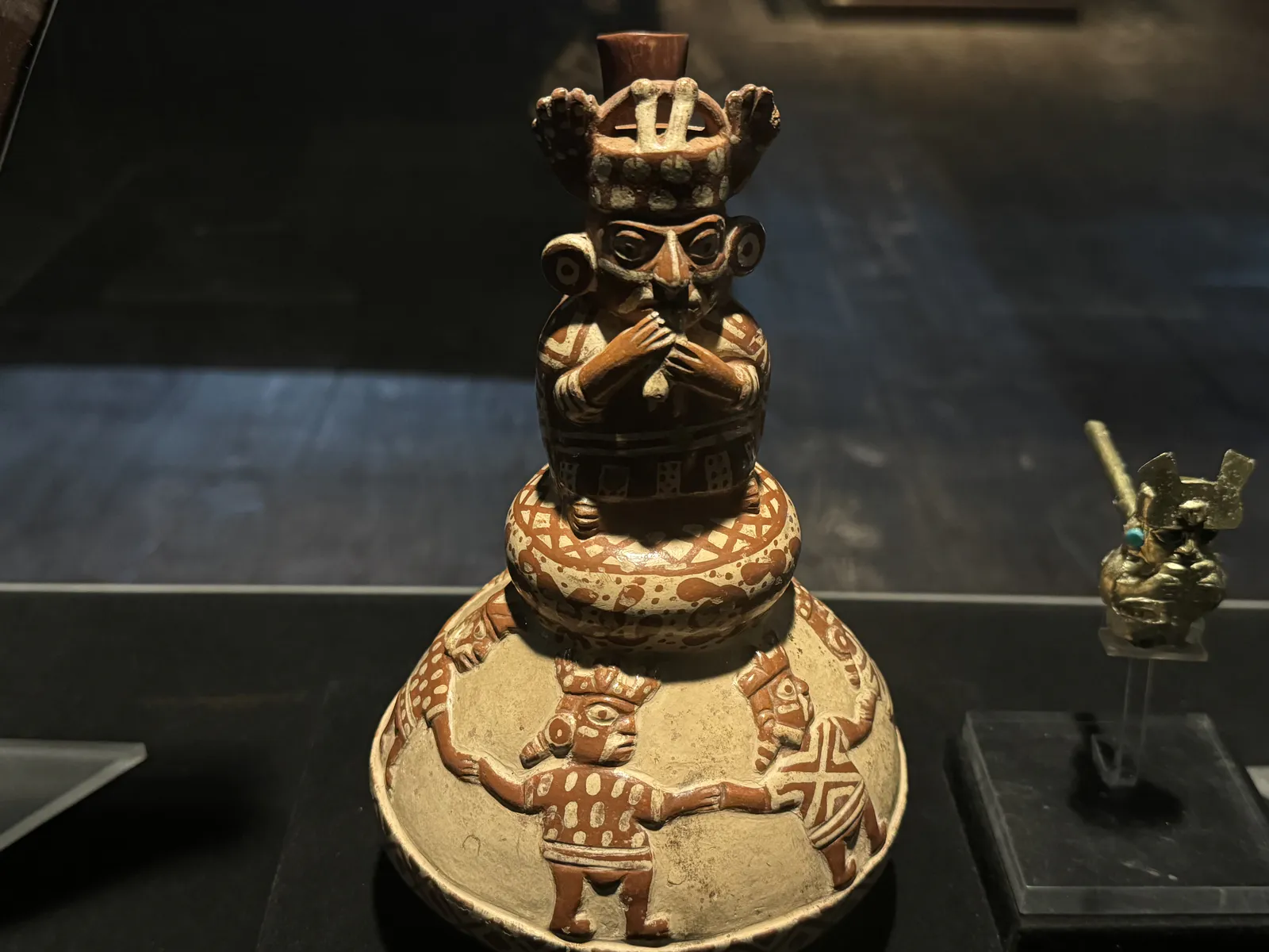 Ancient Andean Musician Playing Antara