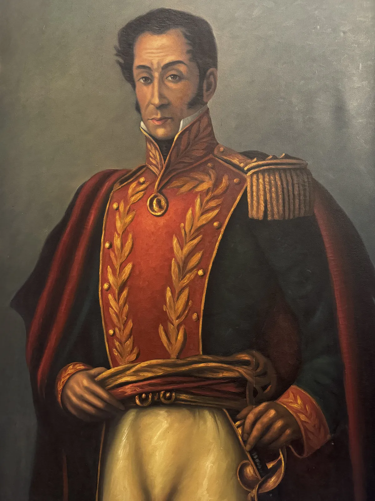 Simón Bolívar in Military Regalia