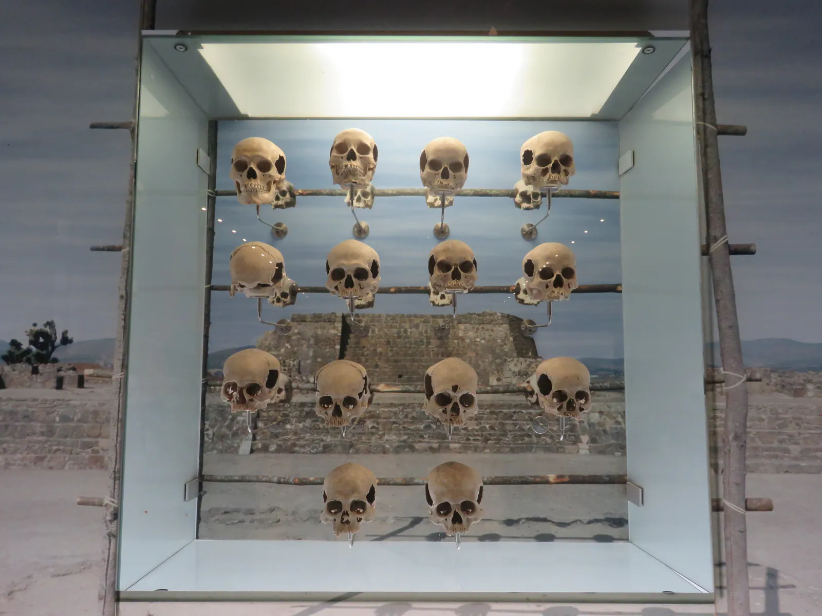 Wall of Skulls from Tecoaque